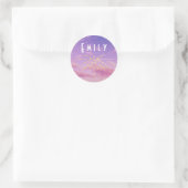 Emily Name Custom Stickers Round Sun Boho Hippie (Tasche)