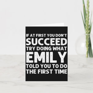 Emily Name D Geburtstag Lustiger Weihnachtswitz Karte