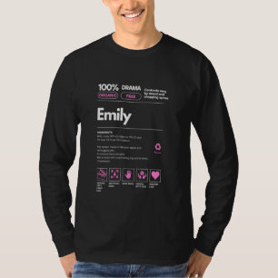 Emily Name Geschenk für Frauen Emily Sarcastic Nut T-Shirt
