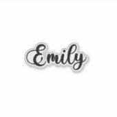 Emily Name - Handgeschriebene Kalligrafie Aufkleber (Vorderseite)