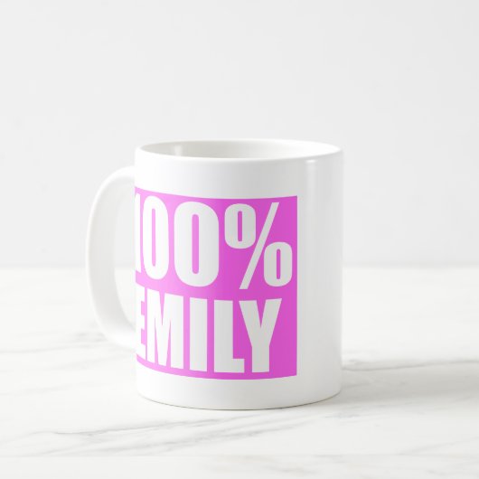 Emily name kaffeetasse (Vorderseite Links)