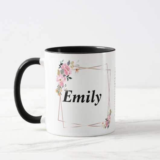 @Emily name Mug – Custom Coffee Cup with An Tasse (Links)