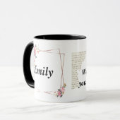 @Emily name Mug – Custom Coffee Cup with An Tasse (Vorderseite Links)
