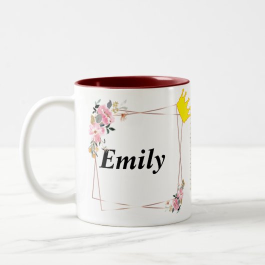 @Emily name Tasse - Custom Coffee Cup with An (Links)