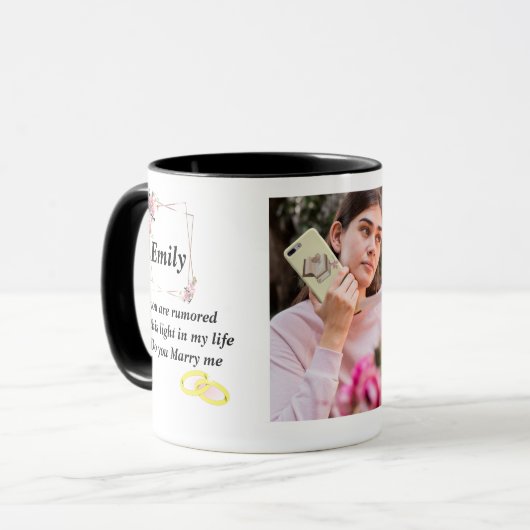@Emily name Tasse - Custom Coffee Cup with An (Vorderseite Links)