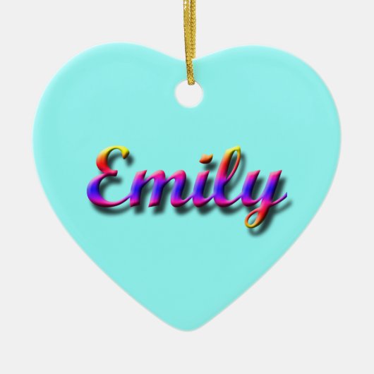 Emily_Name Verzierung Keramikornament (Vorne)