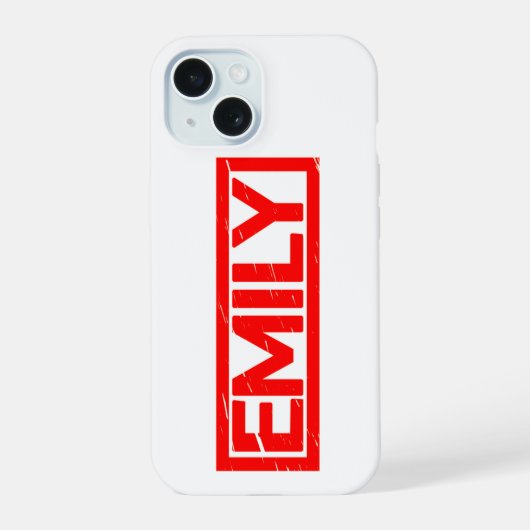 Emily Stempel iPhone 15 Hülle (Rückseite)