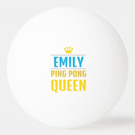 Emily Tischtennisball (Vorderseite)