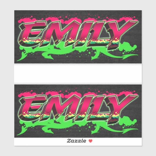 Emily Vorname Name Graffiti Aufkleber Sticker (Blatt)
