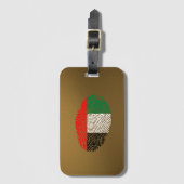 Emirat-Touch-Fingerabdruckflagge Gepäckanhänger (Vorderseite Vertikal)