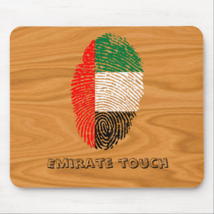Emirat-Touch-Fingerabdruckflagge Mousepad