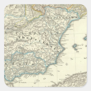 Emirat von Cordoba bis die Zerstörung Quadratischer Aufkleber