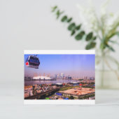 Emirates Cable Car Skyline Postkarte (Stehend Vorderseite)
