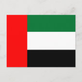 Emirati-Flagge, Flagge der Vereinigten Arabischen Postkarte (Vorderseite)