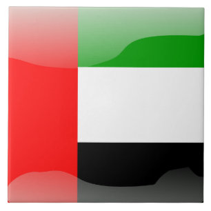 Emirati Flagge Fliese