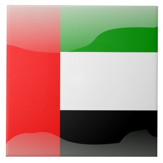 Emirati Flagge Fliese (Vorderseite)