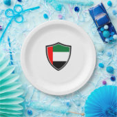 Emirats-Schild Pappteller (Party)