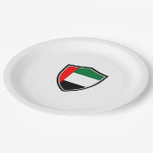 Emirats-Schild Pappteller (Schrägansicht)