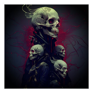Emisaries-Void-Skull-Art-Print Poster