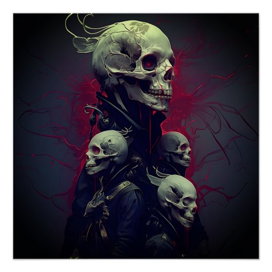 Emisaries-Void-Skull-Art-Print Poster (Vorderseite)