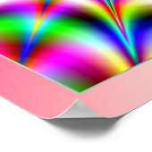 Emission von Vibrationsfarben Poster (Ecke)