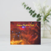 Emissionsnebel NGC 2467 in Konstellation Puppis Postkarte (Stehend Vorderseite)