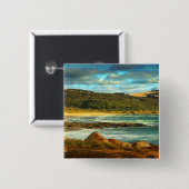 Emita Strand| Flinders-Insel, Tasmanien Button (Vorne & Hinten)