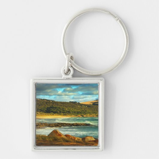 Emita Strand| Flinders-Insel, Tasmanien Schlüsselanhänger (Vorne)