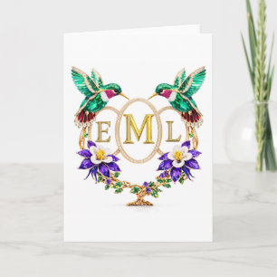 EML Kolibri Benutzerdefinierte Buchstaben Hochzeit Einladung