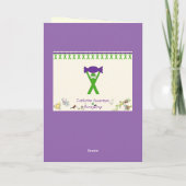 Emma Add Name Colorful Niedlich Baby Goes Art Karte (Rückseite)