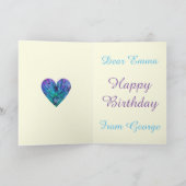 Emma Add Name Colorful Niedlich Baby Goes Art Karte (Innenseite)