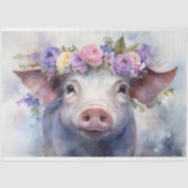 "Emma" Aquarellpapier Pig 30x20 Decoupage Seidenpapier (Vorderseite)