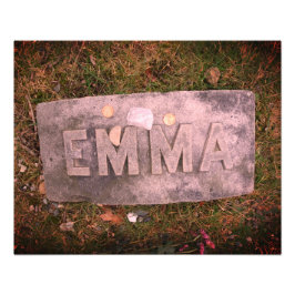 Emma Borden Grave Marker, Fall River, MA Fotodruck