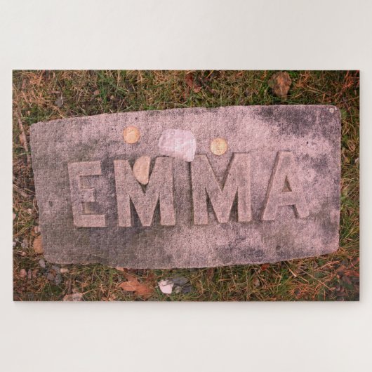 Emma Borden Grave Marker, Fall River, MA Puzzle (Horizontal)
