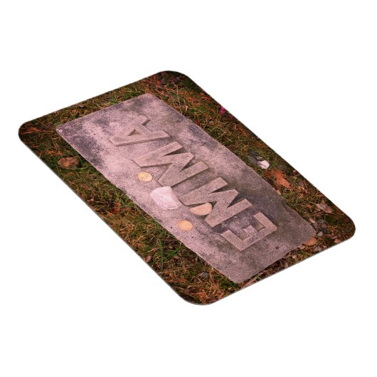 Emma Borden Gravestone, Fall River, MA Magnet (Rechte Seite)