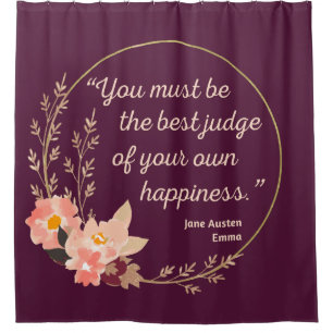 Emma by Jane Austen Quote I - Niedlich Style Duschvorhang