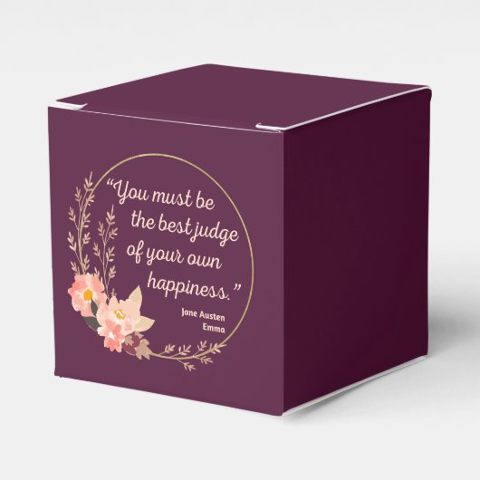 Emma by Jane Austen Quote I - Niedlich Style Geschenkschachtel (Vorderseite)