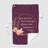 Emma by Jane Austen Quote I - Niedlich Style Golfhandtuch (Insitu)