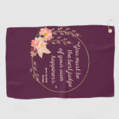 Emma by Jane Austen Quote I - Niedlich Style Golfhandtuch (Horizontal)