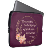 Emma by Jane Austen Quote I - Niedlich Style Laptopschutzhülle (Vorne Rechts)