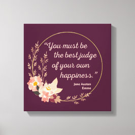 Emma by Jane Austen Quote I - Niedlich Style Leinwanddruck