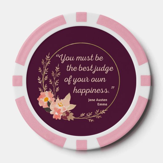 Emma by Jane Austen Quote I - Niedlich Style Pokerchips (Vorderseite)