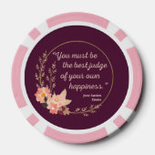 Emma by Jane Austen Quote I - Niedlich Style Pokerchips (Rückseite)