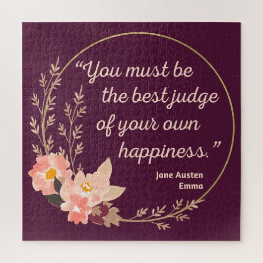 Emma by Jane Austen Quote I - Niedlich Style Puzzle (Vertikal)