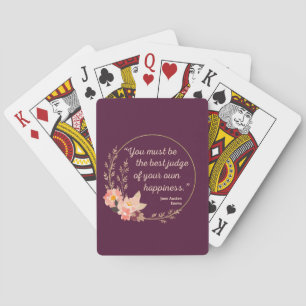 Emma by Jane Austen Quote I - Niedlich Style Spielkarten