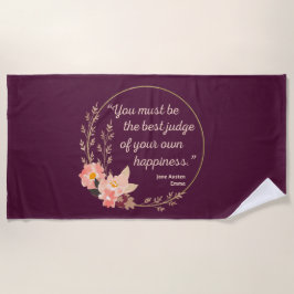 Emma by Jane Austen Quote I - Niedlich Style Strandtuch