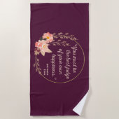 Emma by Jane Austen Quote I - Niedlich Style Strandtuch (Vorderseite)