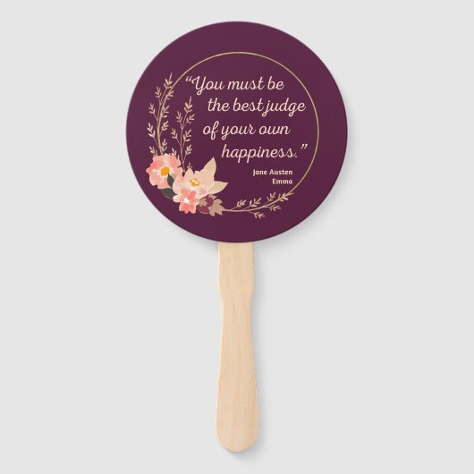 Emma by Jane Austen Zitat I - Niedlich Style Fächer (Vorderseite)