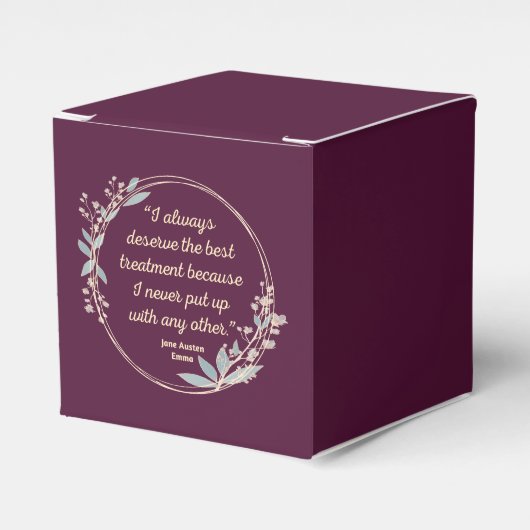 Emma by Jane Austen Zitat II - Niedlicher Stil Geschenkschachtel (Vorderseite)
