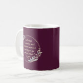 Emma by Jane Austen Zitat II - Niedlicher Stil Kaffeetasse (Vorderseite Links)